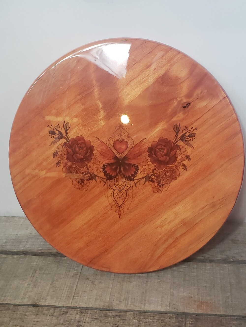 ARTISAN Handmade Wood Lazy Susan Charcuterie Serving Board